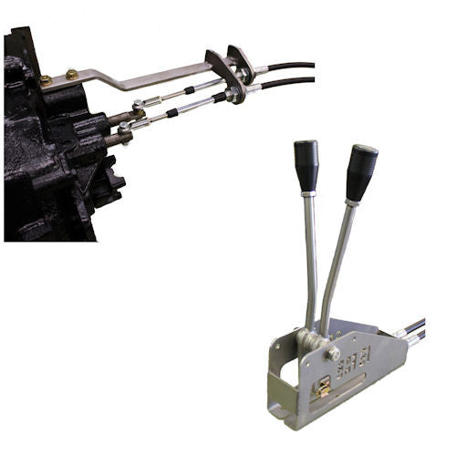 Cable Shifter Double, Jeep CJ D20, Buggy Style P/N BUGCJ20