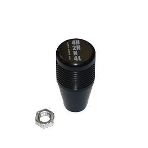 Knob, Billet Aluminum, NP 231/241, Black, For Cable Shifter P/N KBNPBKCS71620-4