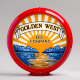 Golden West Oil 13.5" Gas Pump Globe with Red Plastic Body