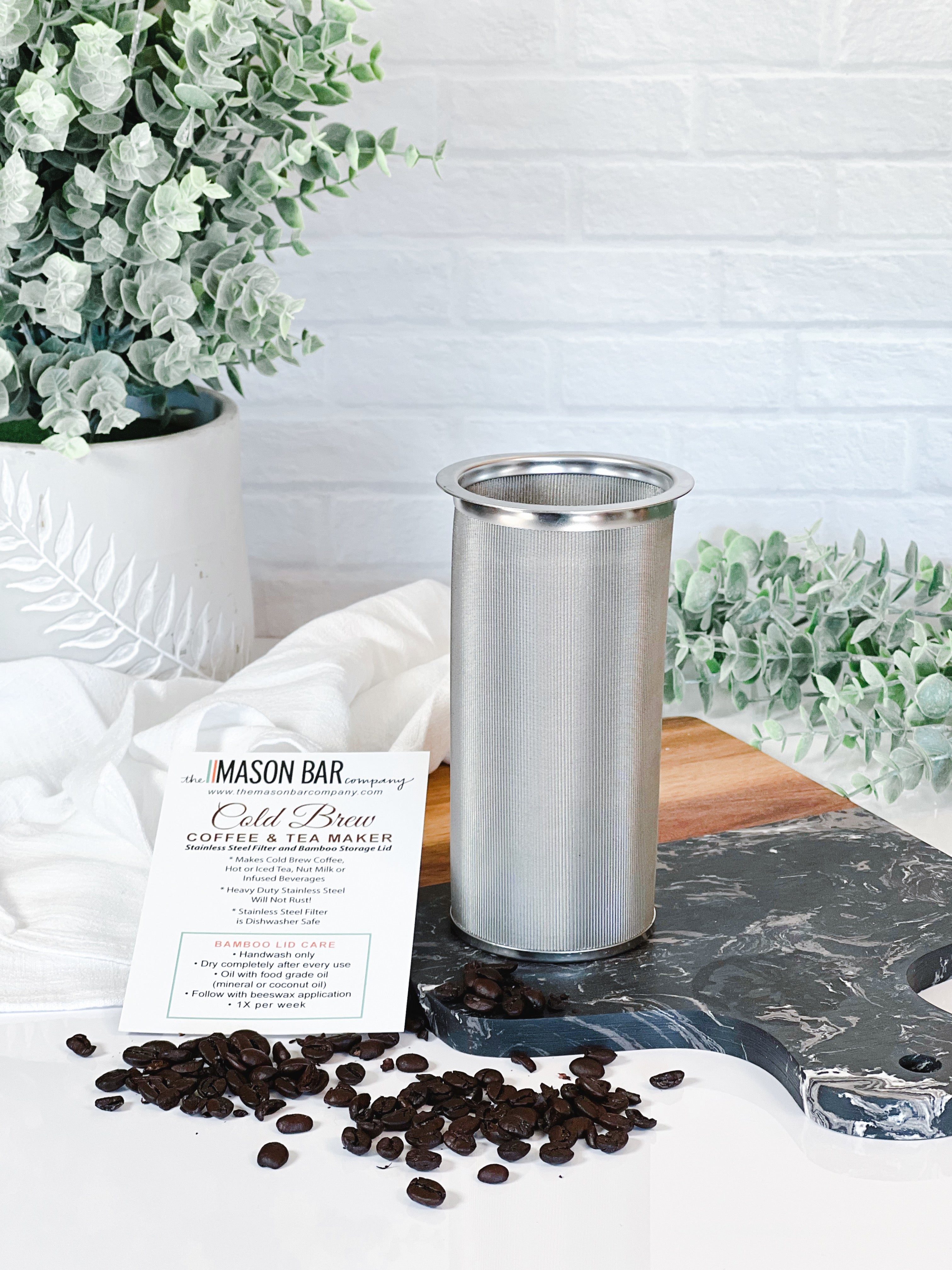 The Many Uses of a Stainless Steel Cold Brew Filter for Mason Jars - Life  Without Plastic