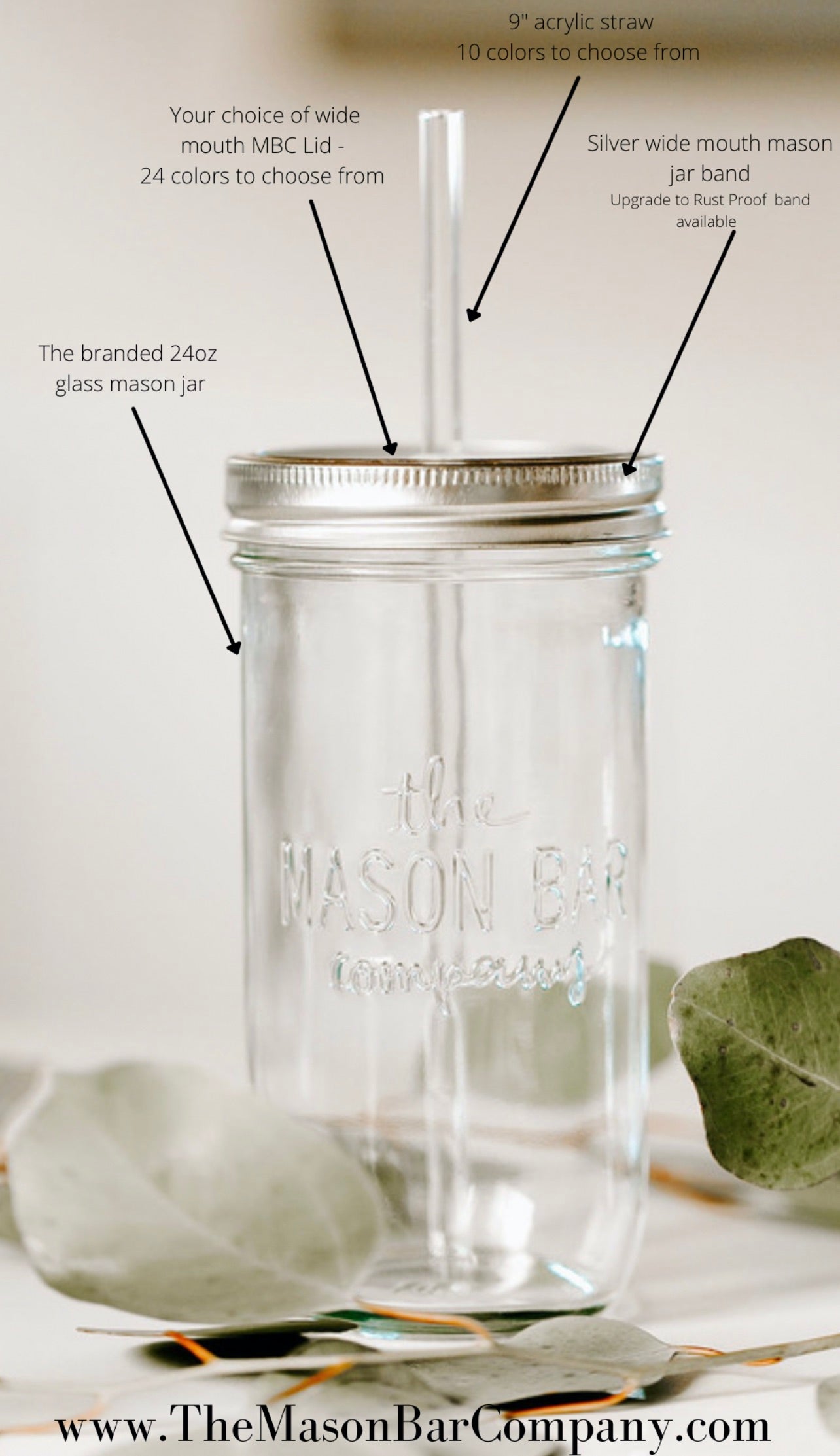 Our 24oz Mason Jar - What question do I get asked the most? – The Mason Bar  Company