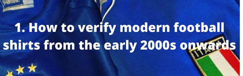 Cómo verificar las camisas de fútbol modernas desde principios de la década de 2000 en adelante.