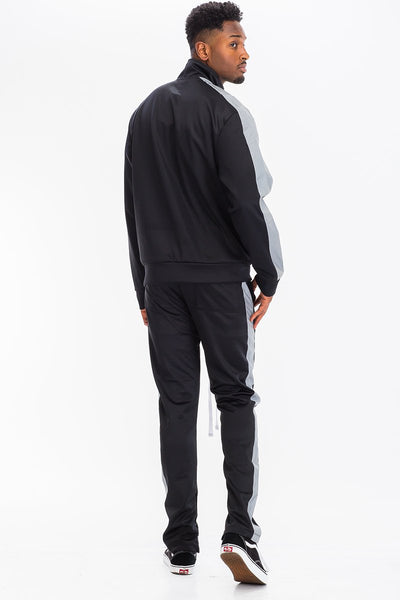 reflective stripe tracksuit