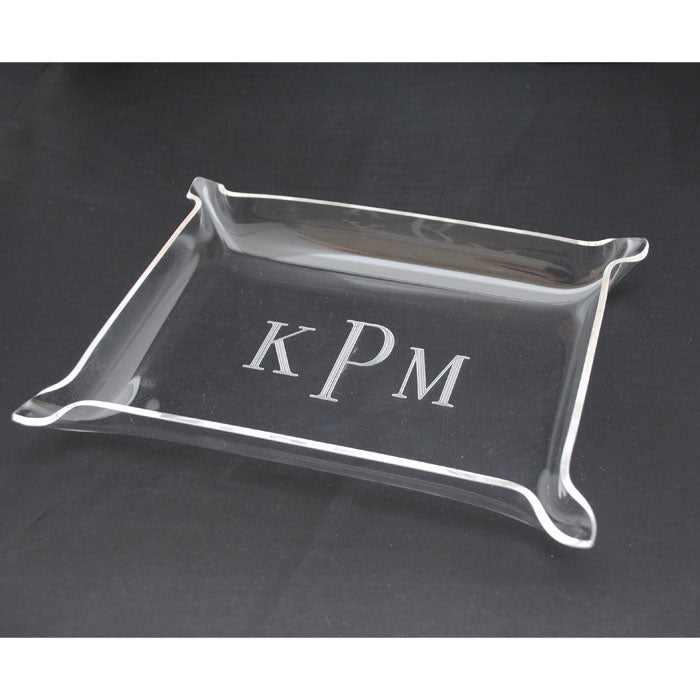 Monogrammed Acrylic Tray