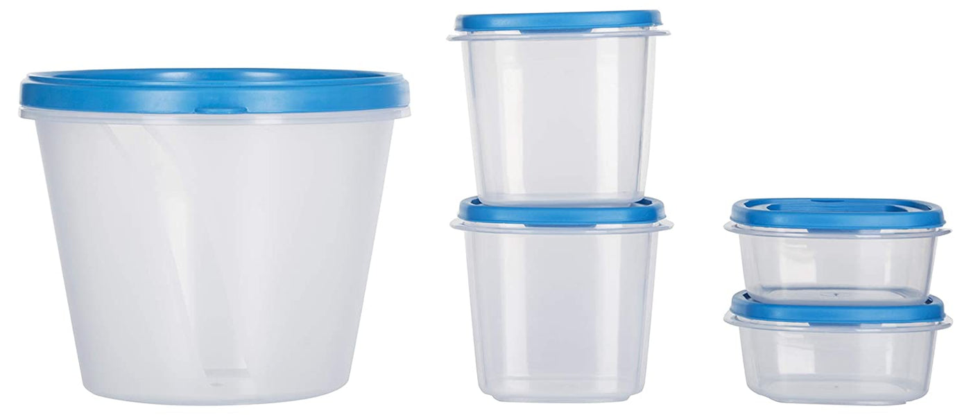 Supersturdy Airtight Plastic Food Container Kitchen Storage Set Blue Cutting Edge