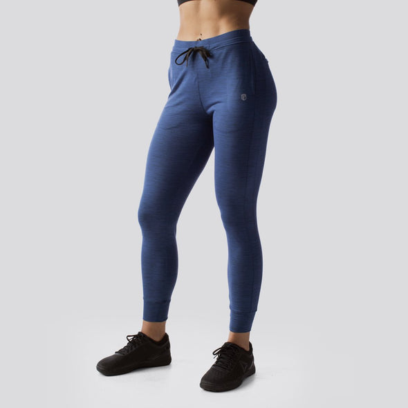 Navy Blue Athleisure Joggers for Women - BornPrimitive Israel