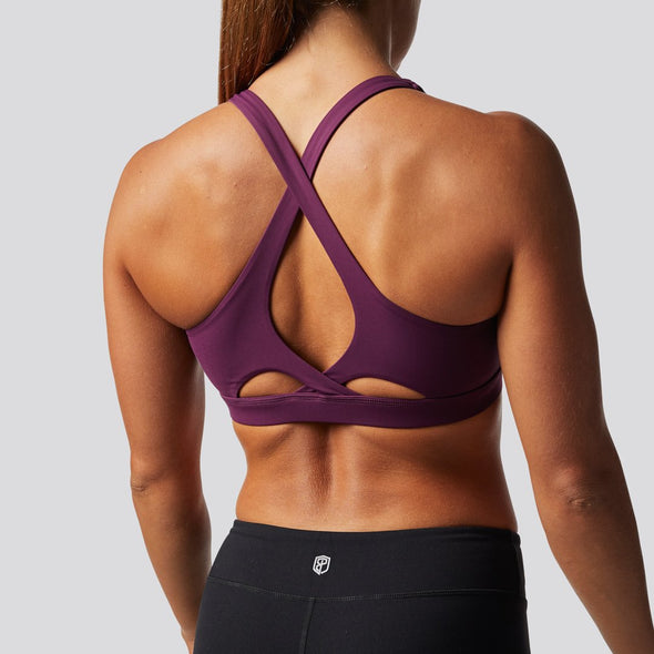 Womens Lizzy Sport Bra in Mulberry