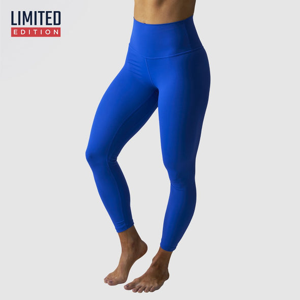 BORN PRIMITIVE Leggings Womens Small S Ribbed Athletic NEW Blue