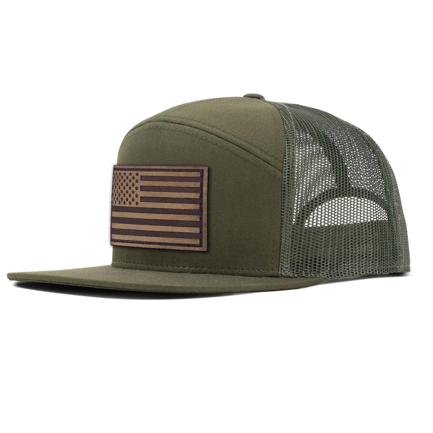 90020 - Leather Hat Patches - AMERICAN FLAG ANIMALS – Willow Crate