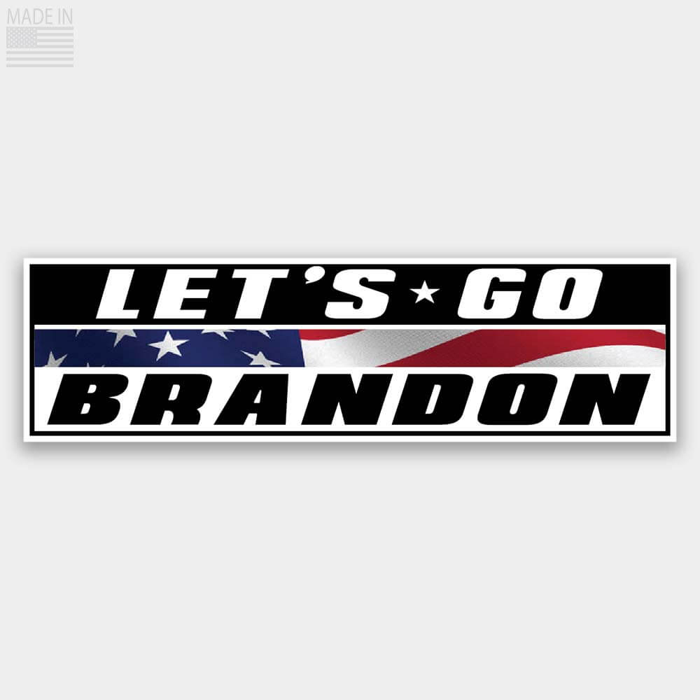 Let's Go Brandon! Retro Vinyl Sticker - Liberty Maniacs