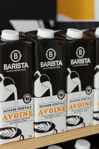 Café Barista, lancement lait d'avoine