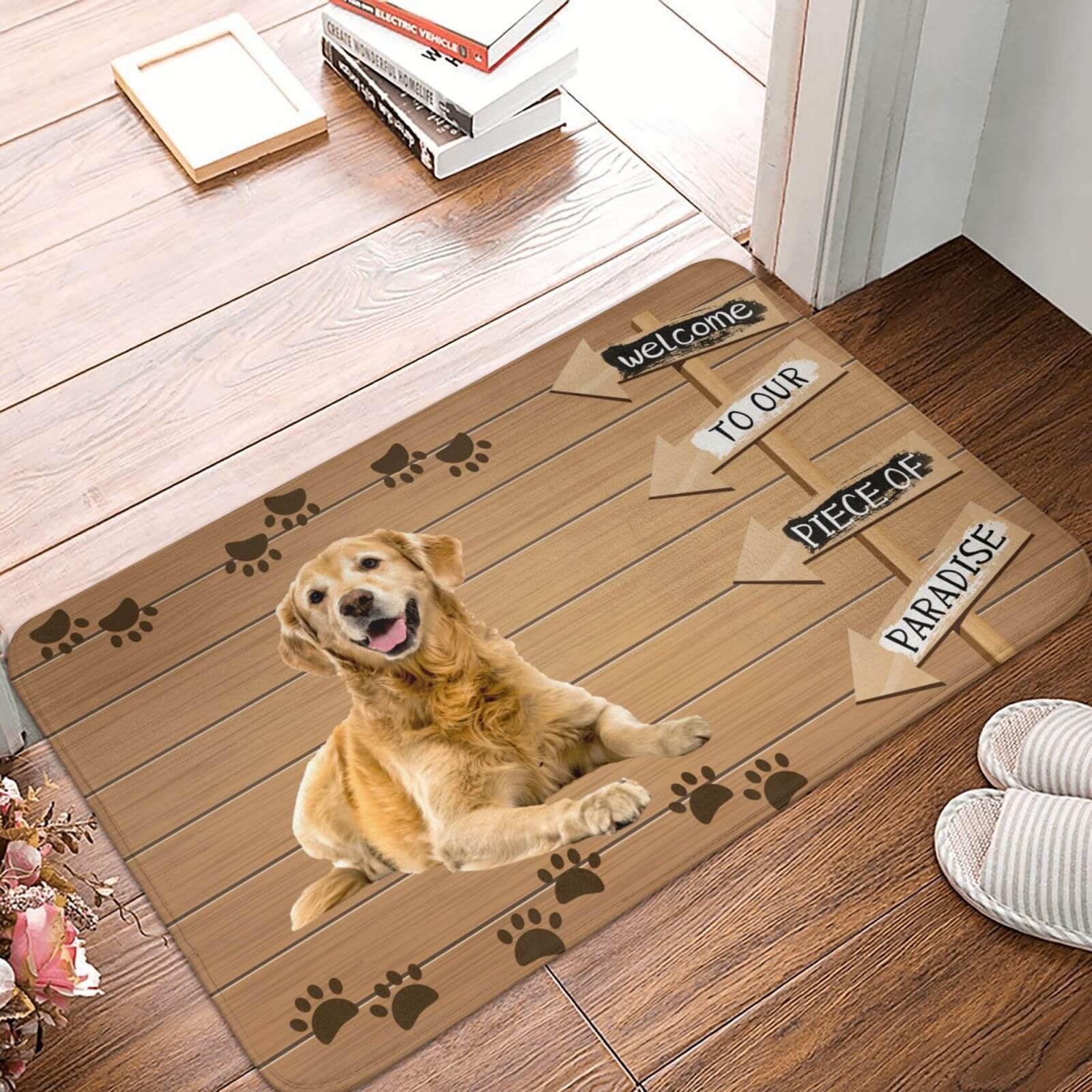 Custom Dog Doormat Traffic Personalized Doormat
