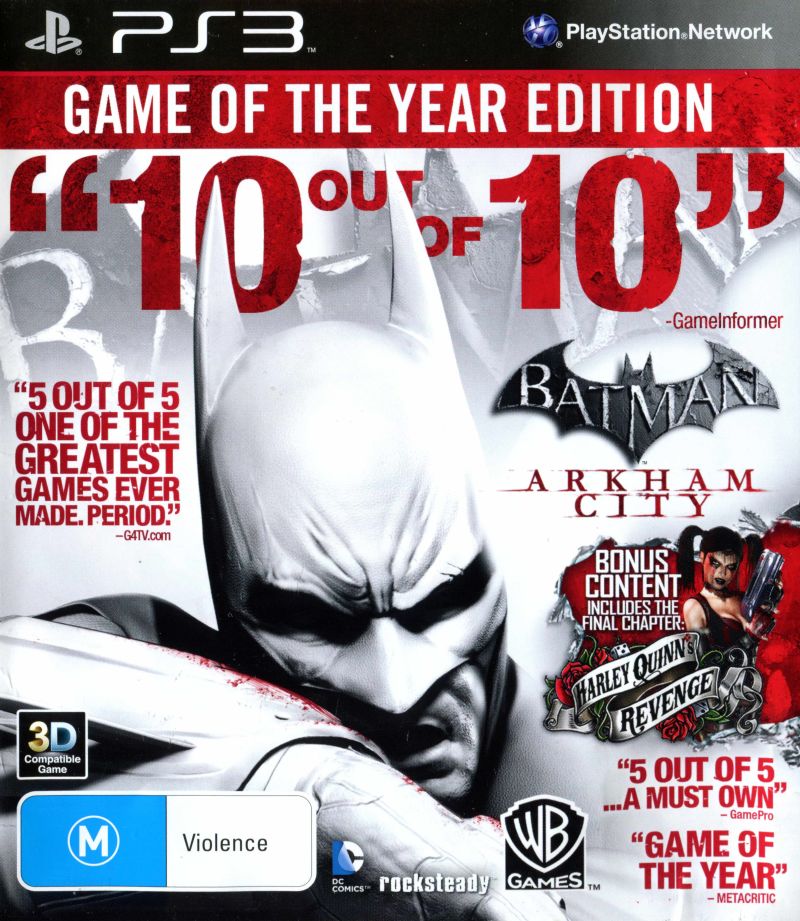 Batman Arkham Asylum Game of the Year Edition - PS3 - Super Retro -  Playstation 3