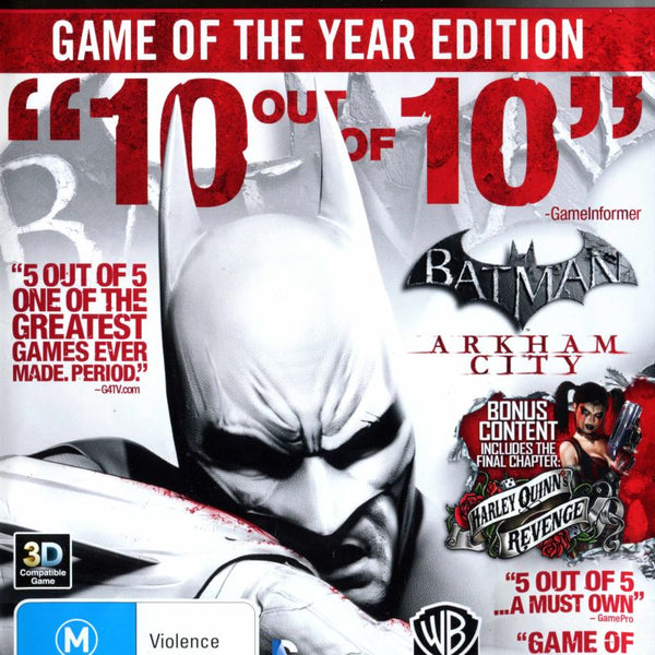 Batman Arkham Asylum Game of the Year Edition - PS3 - Super Retro - Playstation  3