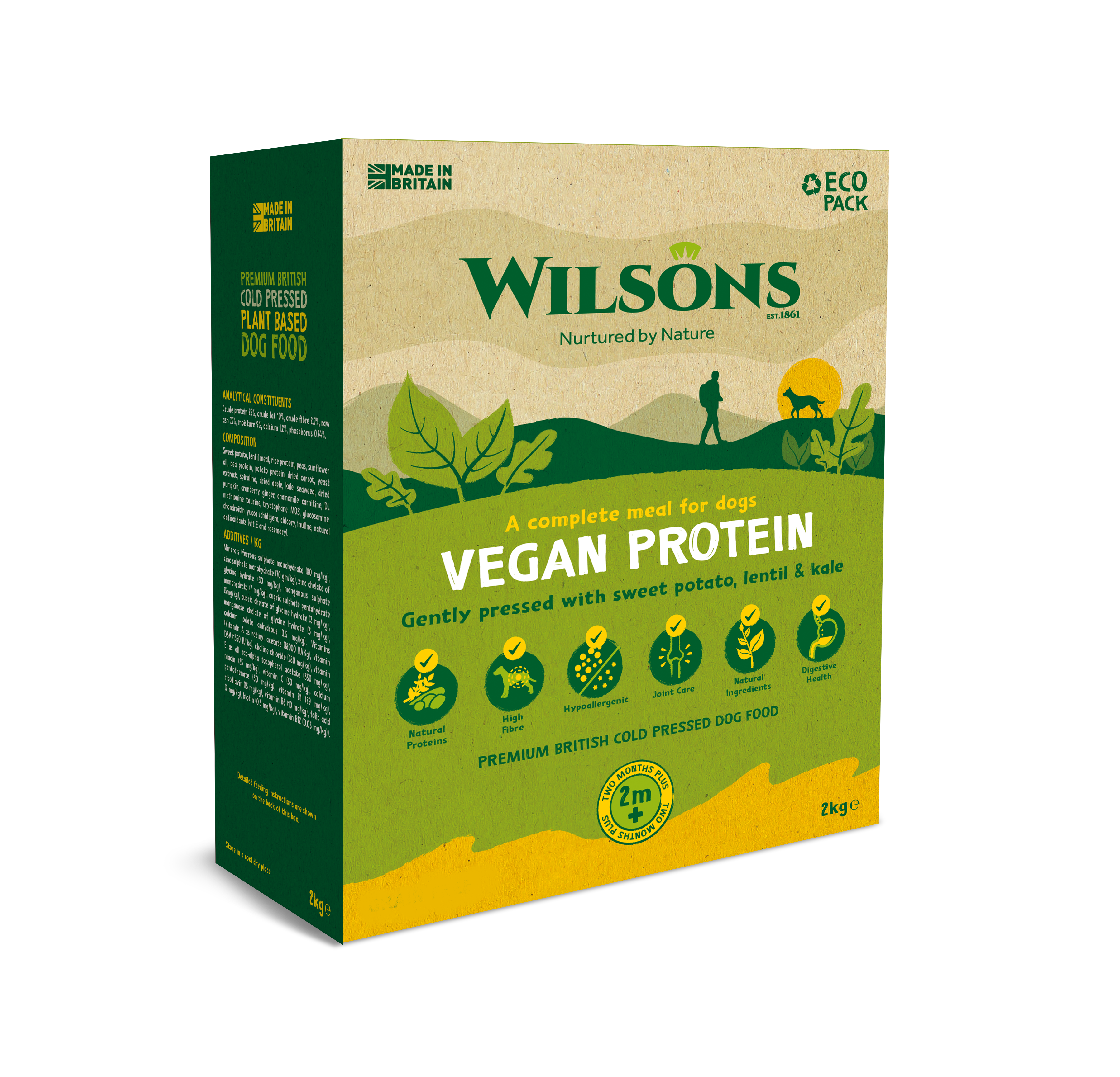 Vegan Protein Premium Cold Pressed Dog Food - Wilsons Pet Food product image