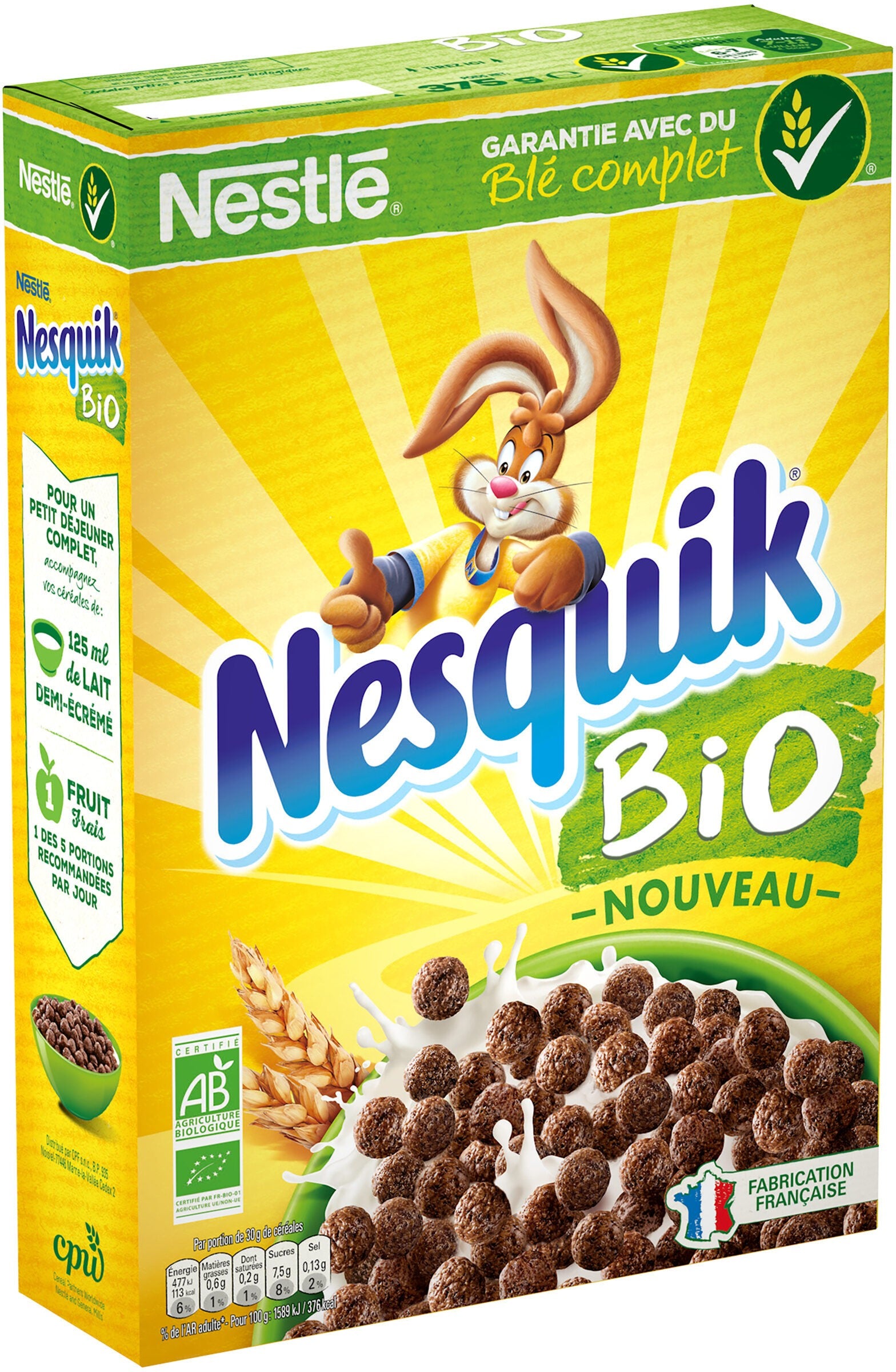 Cereales Bio Chocolat Nesquik 375g