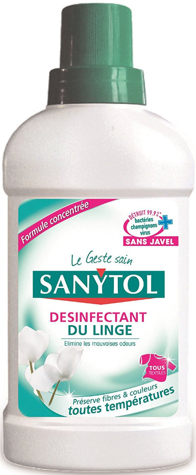 Sanytol Désodorisant Textiles Désinfectant 500ml, désinfectant linge 