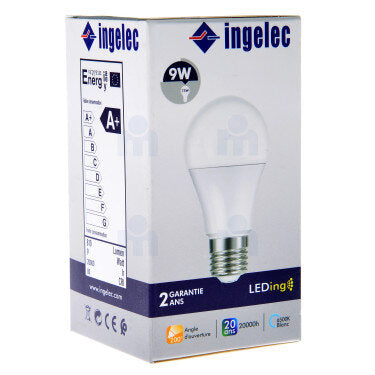 Ampoule Led 11W B22 6500K lumière blanche - INGELEC