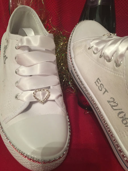 personalised wedding pumps