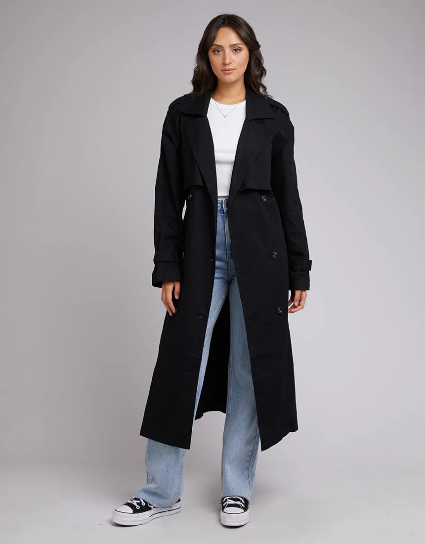 Allabouteve - Emerson Trench Coat | Black – Style358