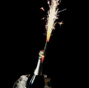 CHAMPAGNE BOTTLE SPARKLERS - Creativ Party Supplies
