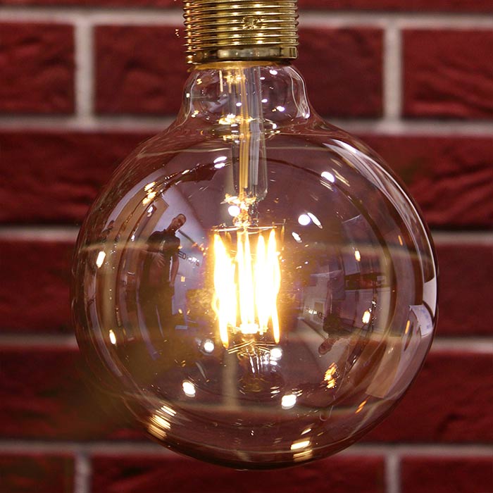 globe shape led filament bulb