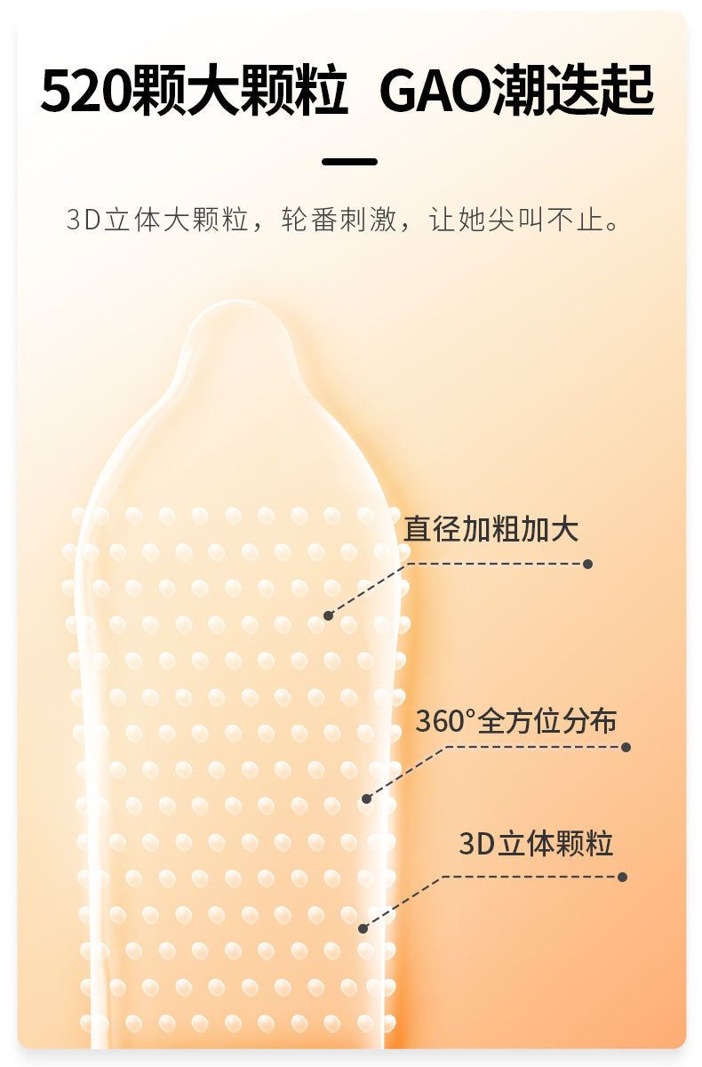 名流火之热恋凸点螺纹橡胶安全套10只装