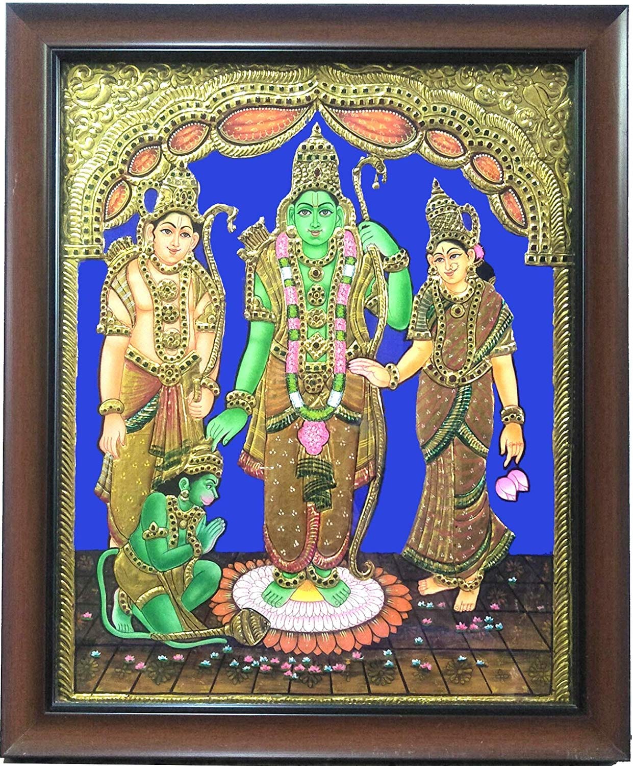 Ramar Pattabishegam Tanjore Painting | Mangala Arts