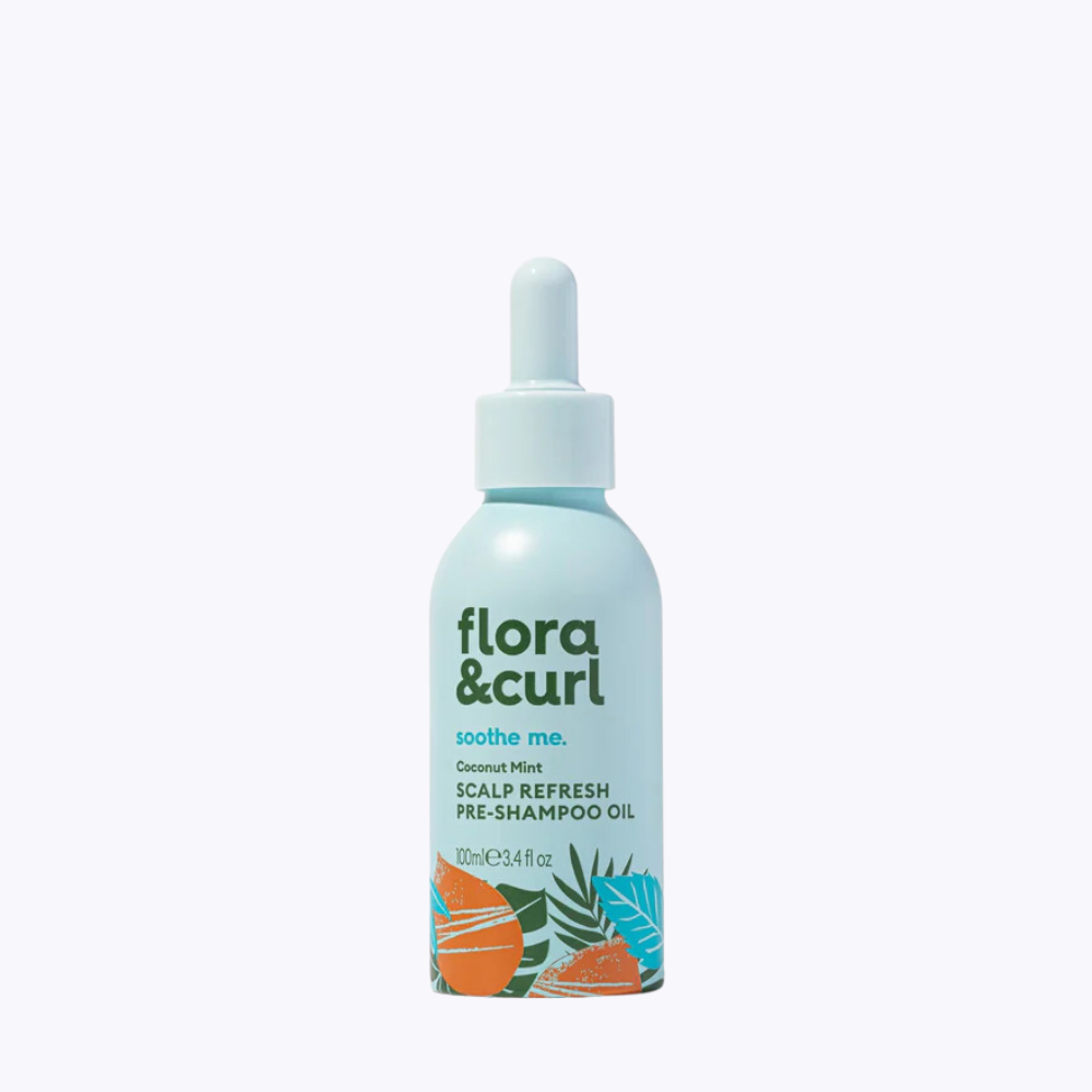 Flora & Curl Coconut Mint Scalp Refresh Pre-Shampoo Oil