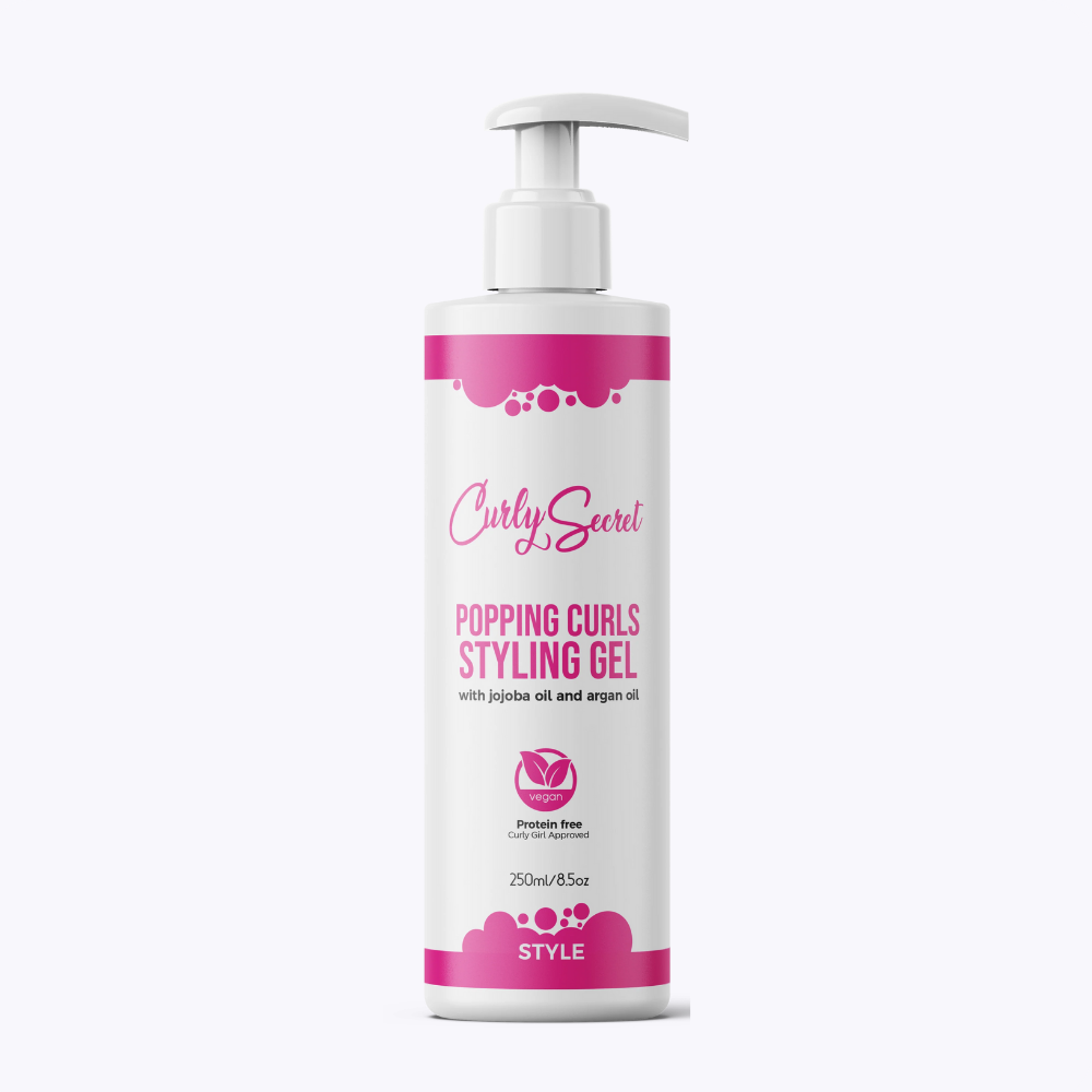 Popping Curls Styling gel van Curly Secret productfoto van de voorzijde