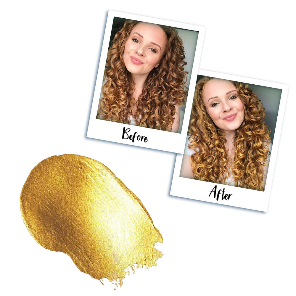 Curlsmith Hair Makeup Gold - Tijdelijke haarkleuring voorbeeld