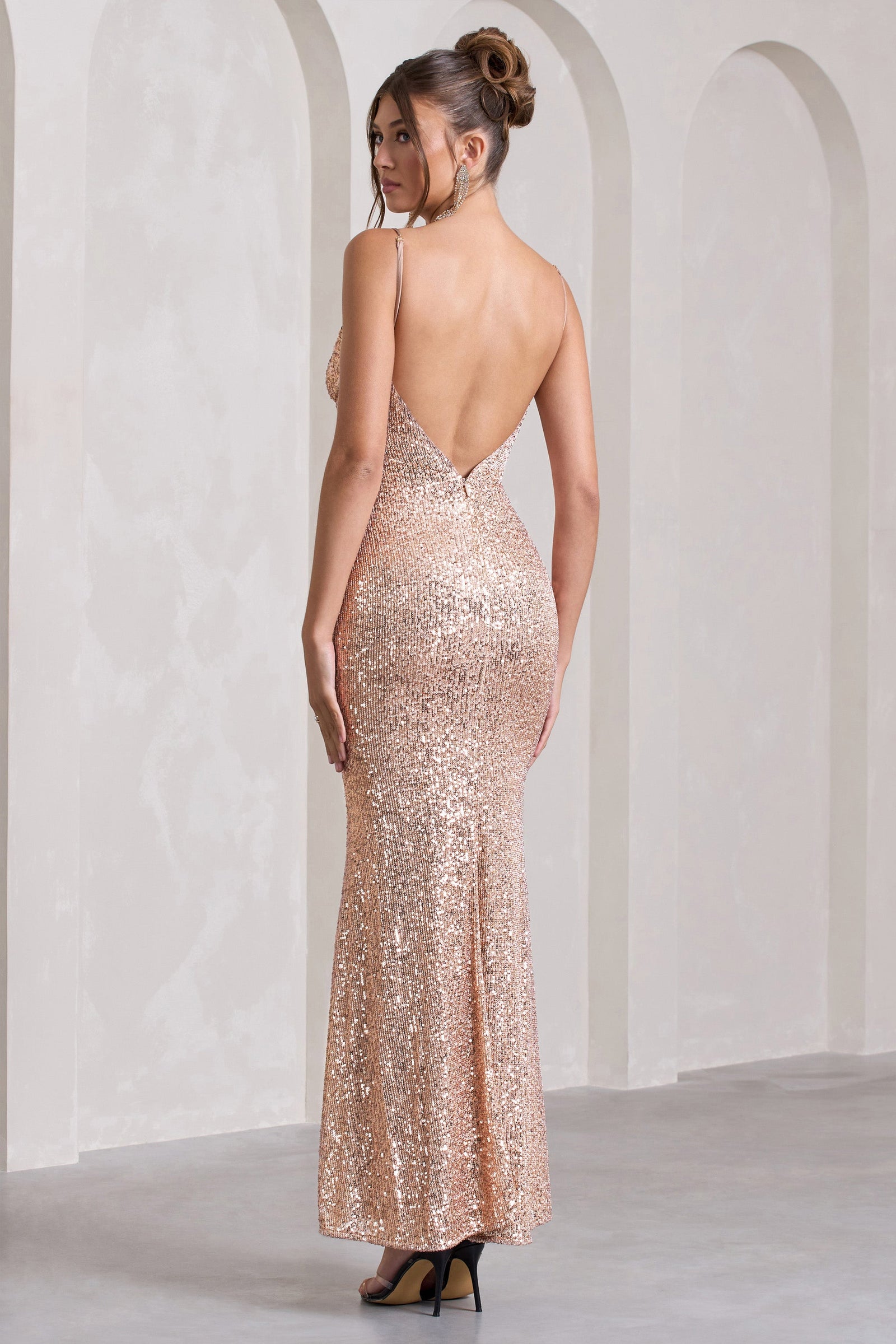 Long embellished beaded and sequin dresses – Mia Bella Couture