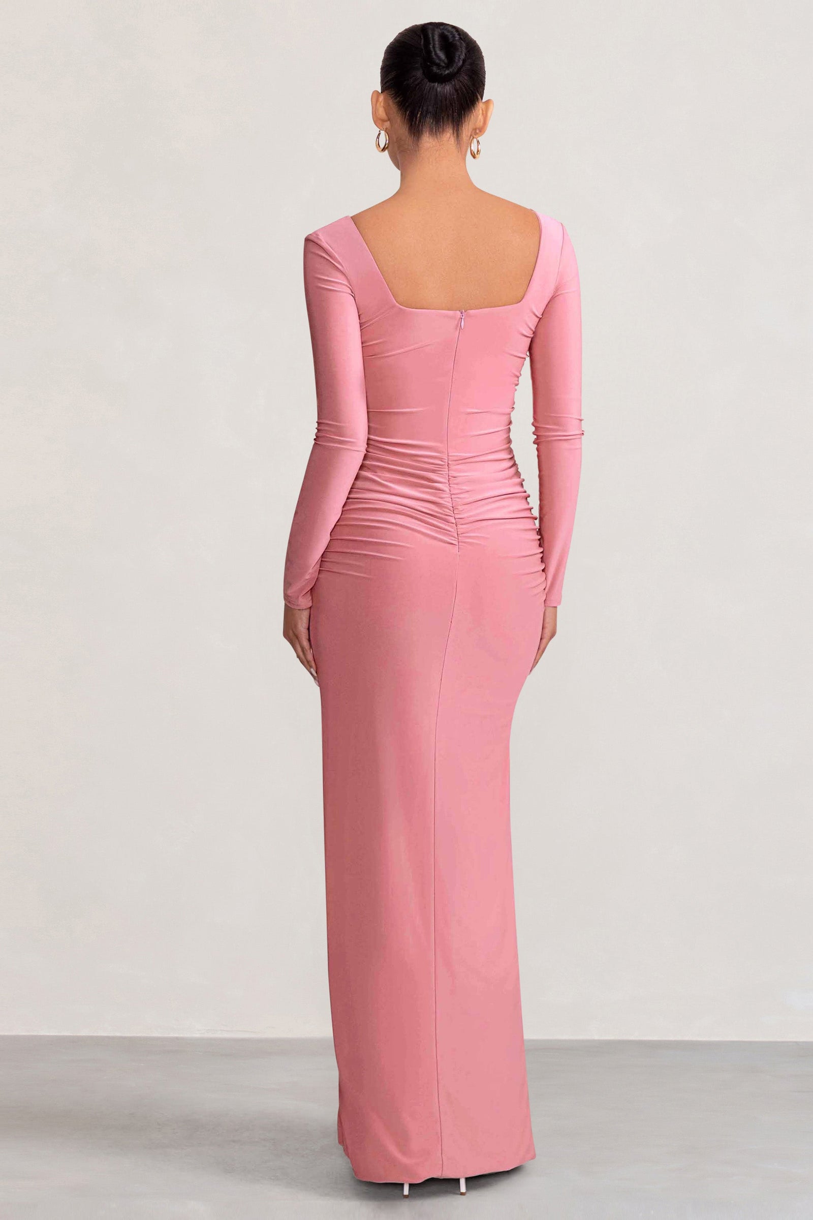 Serenity Maternity Maxi Dress Bellini Pink