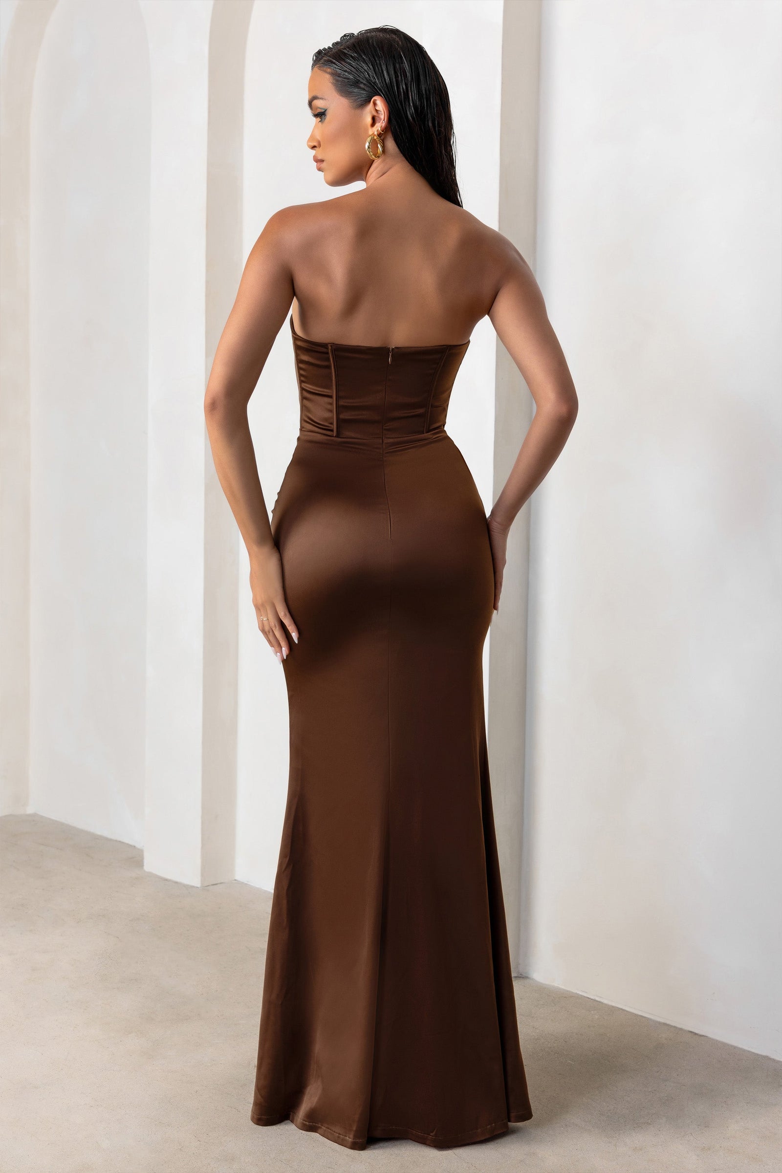 chocolate brown dresses