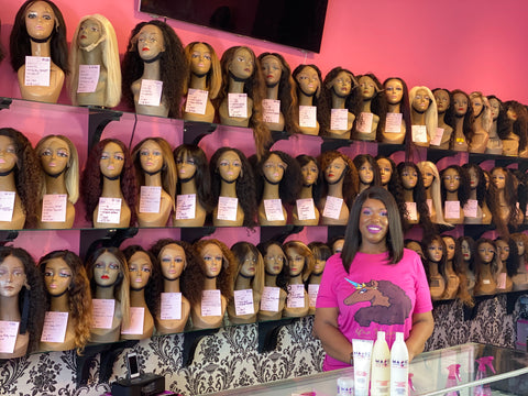 magic hair company owner janiece russell inside wig store in culver city california