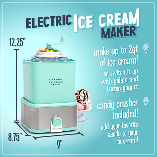 Nostalgia Ice Cream Starter Pack - Ice Cream Maker Rock Salt (8lb