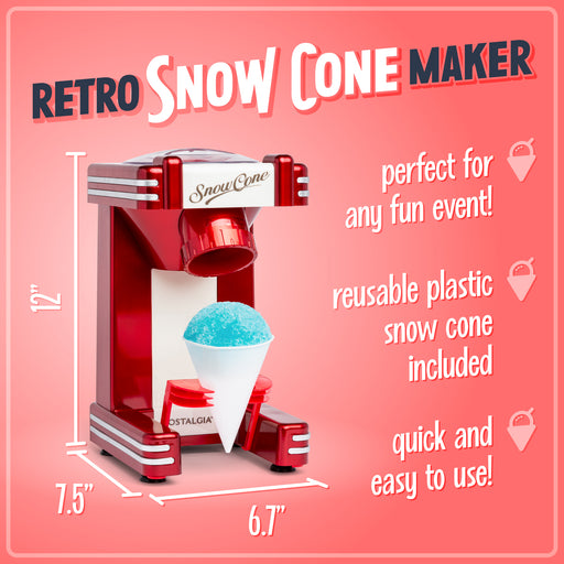 Classic Retro Ice & Frozen Fruit Ice Shaver — Nostalgia Products