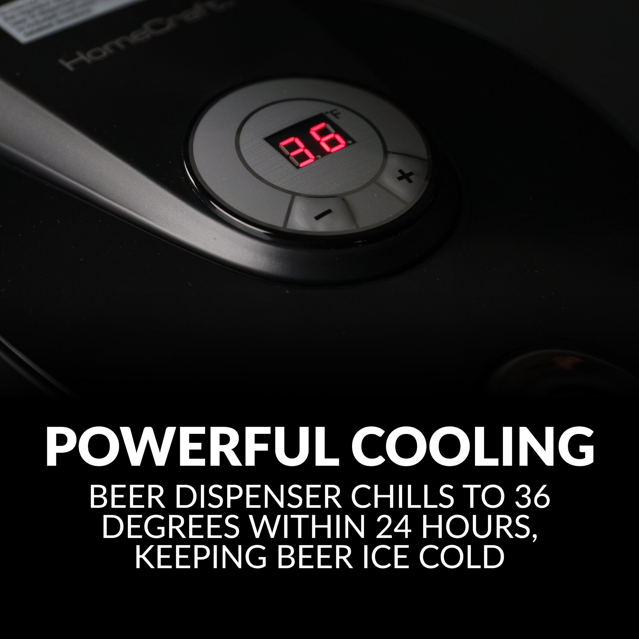 HomeCraft Black Stainless Steel Tap Beer Growler Cooling System   CBD5BS Feature03 7d1a4d0f 23ee 472c 8a13 5165626f8f6c 2100x2100 