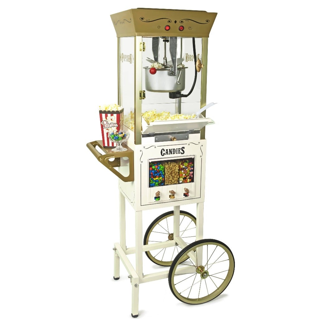 Nostalgia Hot Air Popcorn Maker and Bucket - Khaki