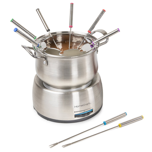 6-Cup Stainless Steel Electric Chocolate & Cheese Fondue Pot — Nostalgia  Products