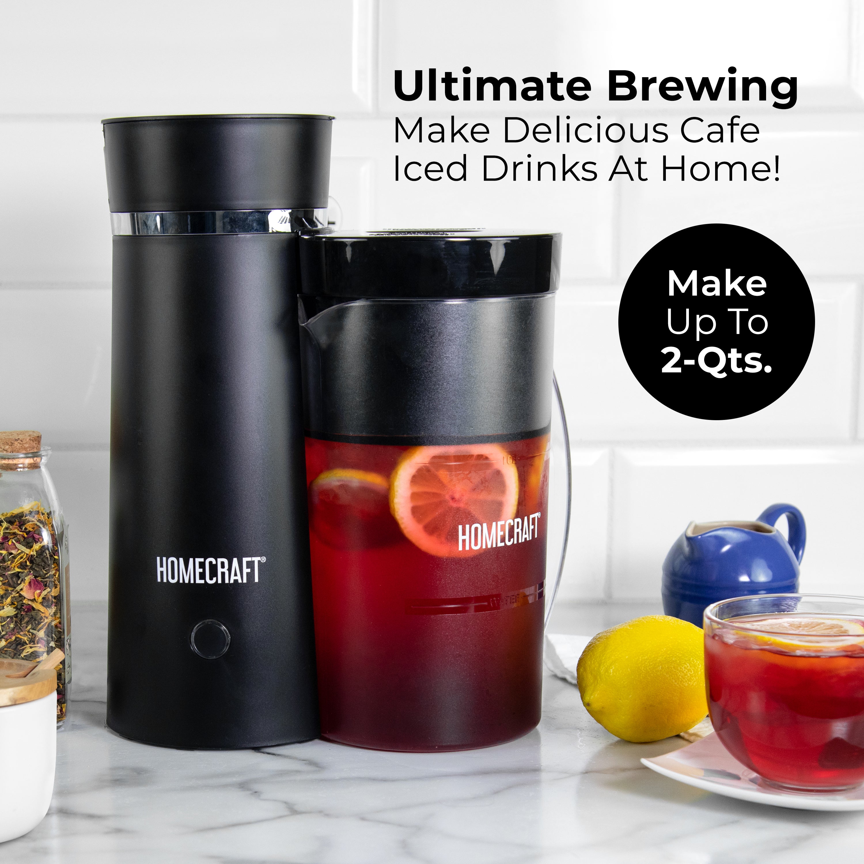 HomeCraft 2-Quart Iced Tea Maker-image-1