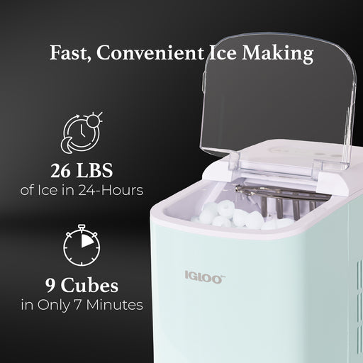 Igloo Automatic Portable Countertop Ice Maker - Retro Red, 3 pc