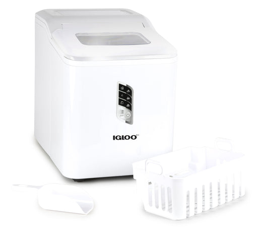 Igloo 26-Pound Automatic Self-Cleaning Portable Countertop Ice Maker Machine with Handle, Aqua