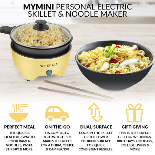 Nostalgia MyMini Personal Electric Grill in Coral - 9276893