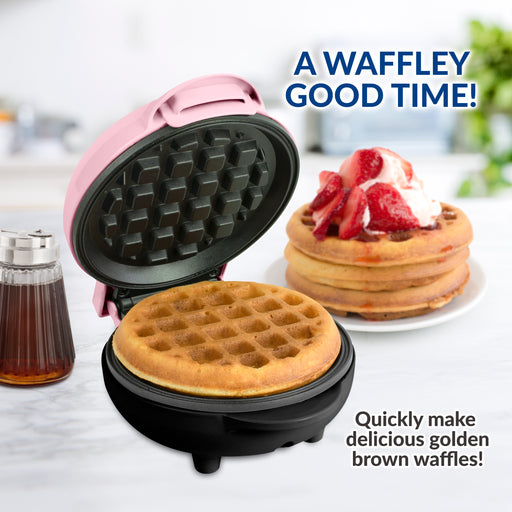 Nostalgia Personal Red Electric Waffle Maker NMWF5RD - The Home Depot