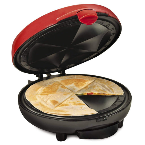 Taco Tuesday TCTEQM10RD 10 In. Electric Quesadilla Maker 