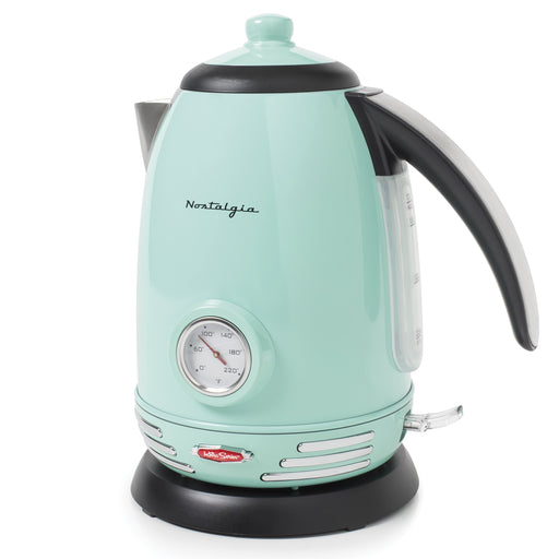 HomeCraft 1.7L Electric One-Touch Control Glass Kettle — Nostalgia