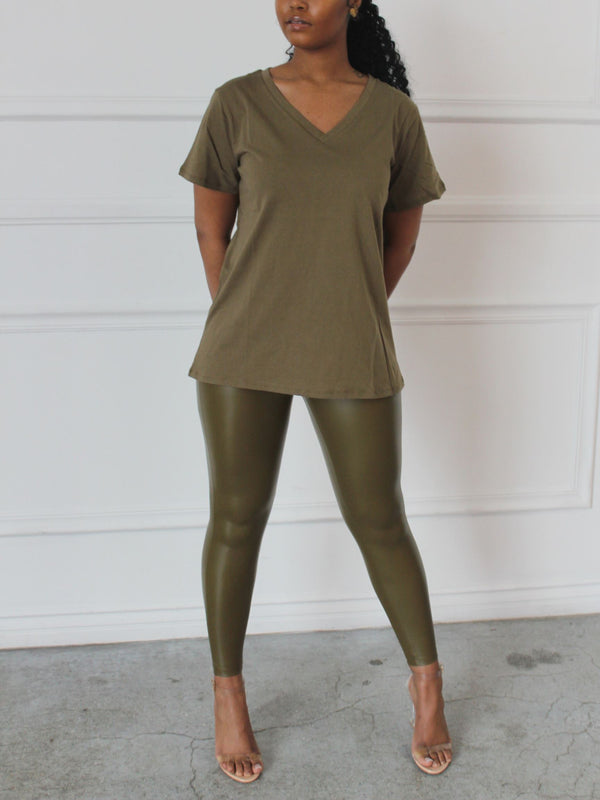 Keep Pace Legging - Olive - THELIFESTYLEDCO Shop