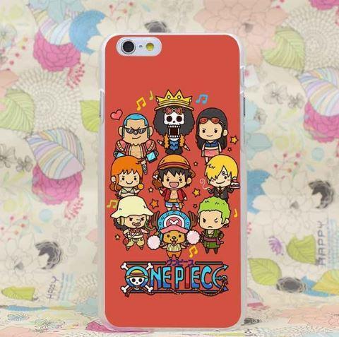 One Piece Straw Hat Pirate Crew Logo Chibi Style Case For Iphone 4
