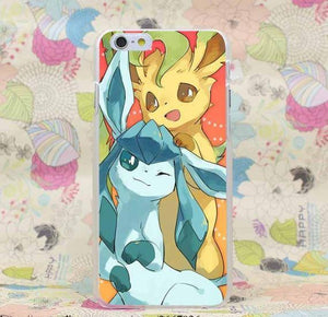 Pokemon Go Eevee Leafeon Glaceon Evolution Iphone 4 5 6 7 Plus Case Justanimethings